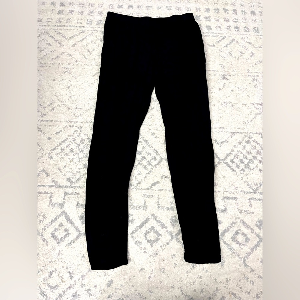 H&M black straight-leg pants, size 4